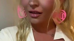 Bimbo all dolled up being cute