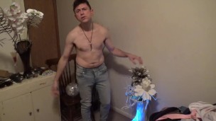 Maolo the Naked College Jock has Cop Solo Fun!