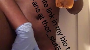 Drinking my piss while I’m rubbing my wet pussy