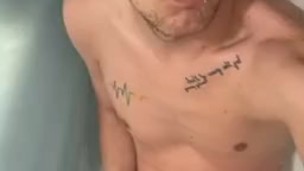 Little golden shower before my shower
