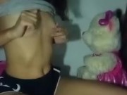 Slut teen playing with her pussy and asshole 2/16