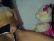 Slut teen playing with her pussy and asshole 4/16