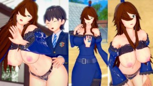 [Hentai-Spiel Koikatsu! ]Haben Sie Sex mit Big Titten Naruto Mei Terumi.3DCG Erotisches Anime-Video.