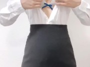 【素人】どんどんお洋服を脱いでいきます....♡【脱衣】 6/16