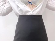 【素人】どんどんお洋服を脱いでいきます....♡【脱衣】 7/16