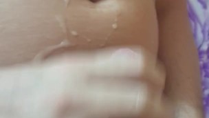JERKING OFF BY SILICONE VAGINA CUM SHOT