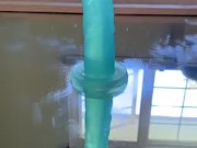 Riding my dildo on a mirror 