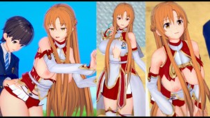 [Hentai-Spiel Koikatsu! ]Haben Sie Sex mit Big Titten SAO Yuuki Asuna.3DCG Erotisches Anime-Video.