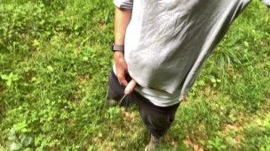 Horny dude piss