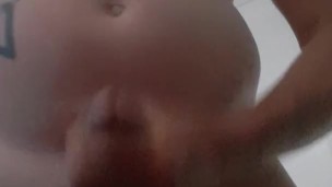 Masturbating and shooting cum everywhere.