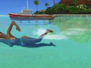 Pleasure In Paradise #4 - Peeping & Playing With My Pussy - Sneaky Sex in Public - SIMS 4 Roleplay 8/16