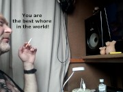 Private chat with my own wife! I have long dreamed of fucking my bitch like an ordinary client! )) 13/16