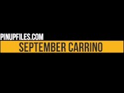 September Carrino is so seductive in showing her huge tits bts 2/16