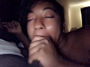 Just relax baby take it easy smoke one while I drain your cock and balls dry like a good slut should 2/16