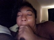 Just relax baby take it easy smoke one while I drain your cock and balls dry like a good slut should 6/16