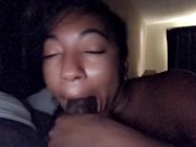 Just relax baby take it easy smoke one while I drain your cock and balls dry like a good slut should 8/16