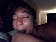 Just relax baby take it easy smoke one while I drain your cock and balls dry like a good slut should 9/16