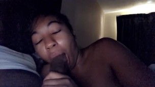 Just relax baby take it easy smoke one while I drain your cock and balls dry like a good slut should