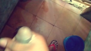 Sri lankan boy masturbating in the bathroom