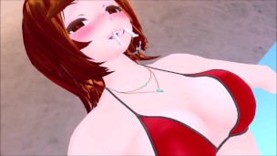 Giantess Bikini Vore - (MMD Animation)