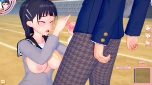 【エロゲーコイカツ！】ソードアートオンライン(SAO) 桐ヶ谷直葉3DCG巨乳アニメ動画[Hentai Game Koikatsu! Kirigaya Suguha(Anime 3DCG Video)