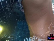 Thai teen girlfriend worked boyfriends big dick inside the private pool 8/16