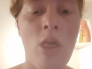Swallowing daddy's cum