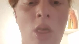 Swallowing daddy's cum