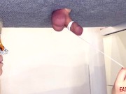 Mistress plays with the slave's dick and hangs weights on him EasyCBTGirl 16/16
