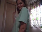 Slutty Neighbor brought coffee to my bed - I FUCKED her DEEP and CUM ON FACE - KateKravets 1/16