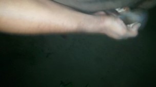 Solo hand job