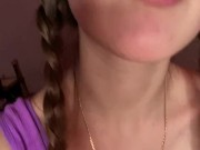 Giantess looks to tiny man before eating 2/16