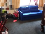 UPSKIRT No PANTIES - Watching My Stepsister Smoking by the WINDOW 1/16