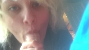 Blow Job POV. Cute Blonde Transboy