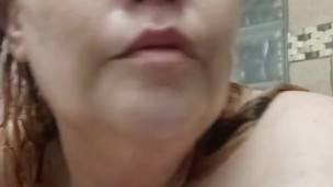 Bbw Milf shower