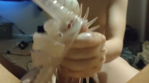 Glove Handjob - Cum Inside Glove Cumplay