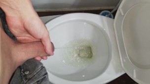 I take another piss(better view of my dick)