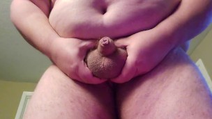 Jerking My Wrinkly Little Chub Cock