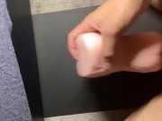 1日オナ禁してオナホで大量射精