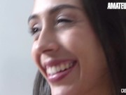 CASTINGFRANCAIS - Real Amateur Brunette Lily Hall Drilled Hard In Her Tight Pussy - AMATEUREURO 2/16