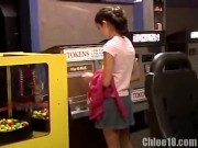 Teen fingers herself in her car 2/16