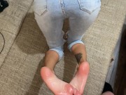 Slow Footjob in my Girl 9/16