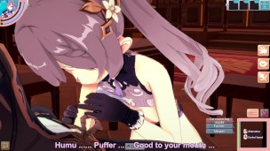 3D/Anime/Hentai. Genshin Impact: Keqing orgasms form Diluc's big Dick !!!