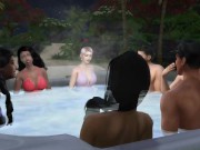 Pleasure In Paradise #3 - Horny Slutty Swingers Have Raunchy Weekend on Yacht - SIMS 4 Roleplay 2/16