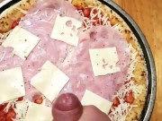 Cream on pizza