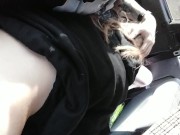 Car blowjob on public 14/16