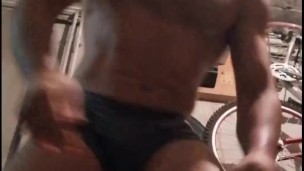 Hot hunk working out