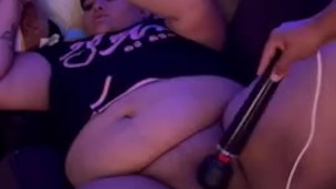 Glitch cums while playing Mario Kart