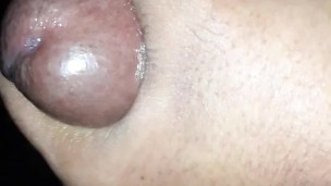 Masturbating My Big Black oily Cock