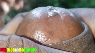 I long for some fun Horny Hot Guy Strokes his Veiny Black Cream Filled Dick in Close Up/ Precum Play